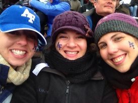 Back in Colorado with the besties. Freezing! at the Falcons Air Force game in Colorado Springs.