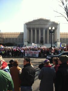 Rally for Marriage Equality in from of the Supreme Court building.